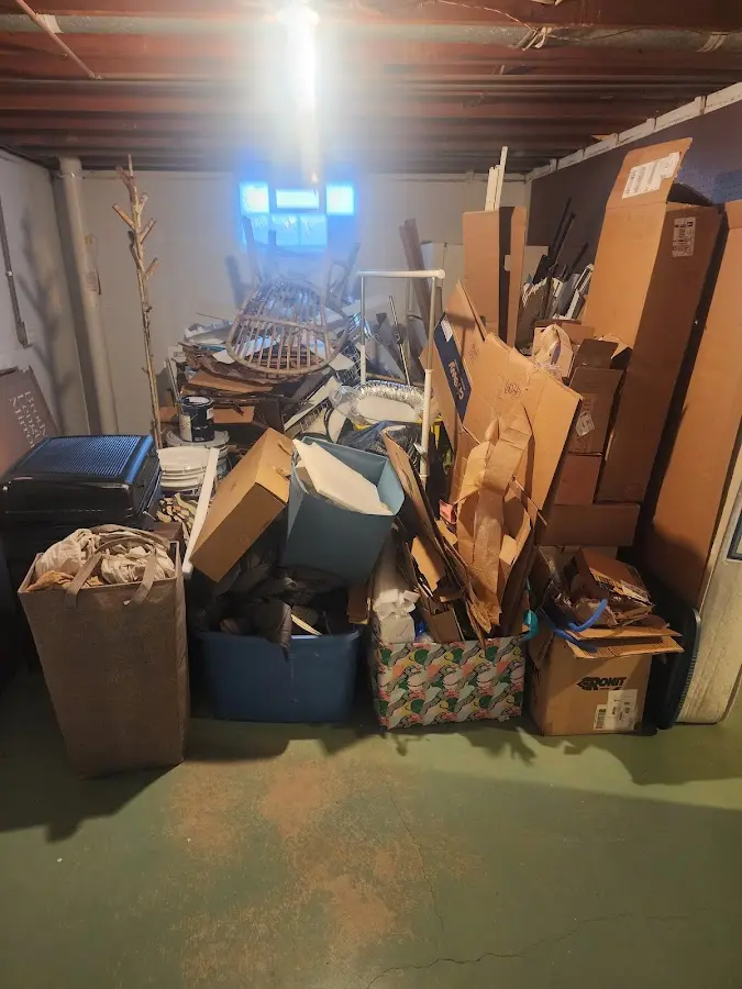 Roll-off dumpster container at job site for Roll Off Dumpster Rental in Darlington